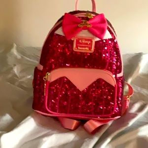 Aurora pink sequin loungefly no tags